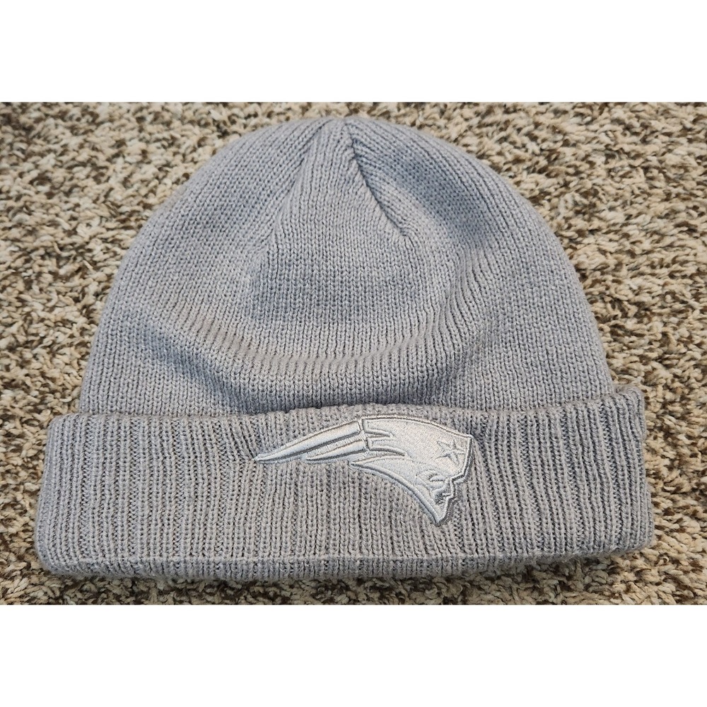 Men's‎ New Era Gray New England Patriots Color Pack Cuffed Knit Hat